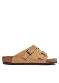 Birkenstock Klapki Zürich 1027036 Beżowy ze sklepu MODIVO w kategorii Klapki męskie - zdjęcie 171342050