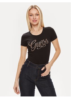 Guess T-Shirt W4GI30 J1314 Czarny Slim Fit ze sklepu MODIVO w kategorii Bluzki damskie - zdjęcie 171342090