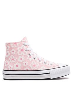 Converse Trampki Chuck Taylor All Star Lift Platform Flower Embroidery A06324C Różowy ze sklepu MODIVO w kategorii Trampki dziecięce - zdjęcie 171342581