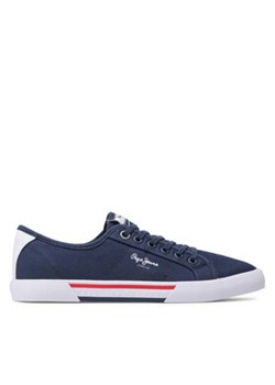 Pepe Jeans Tenisówki Brady Men Basic PMS30816 Granatowy ze sklepu MODIVO w kategorii Trampki męskie - zdjęcie 171345154