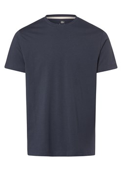 Nils Sundström Koszulka męska Mężczyźni Bawełna granatowy jednolity ze sklepu vangraaf w kategorii T-shirty męskie - zdjęcie 171346320