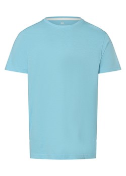 Nils Sundström Koszulka męska Mężczyźni Bawełna jasnoniebieski jednolity ze sklepu vangraaf w kategorii T-shirty męskie - zdjęcie 171346330