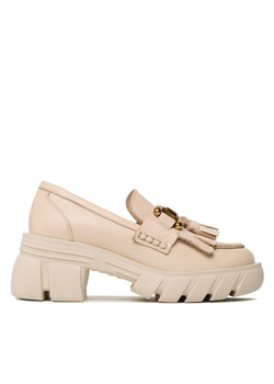 Loafersy Badura PALMI-23SS11171 Beige ze sklepu eobuwie.pl w kategorii Półbuty damskie - zdjęcie 171346411