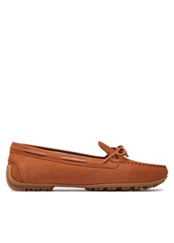 Mokasyny Geox D Kosmopolis + Grip D45RCB 0DP43 C6N5F Cognac/Camel ze sklepu eobuwie.pl w kategorii Mokasyny damskie - zdjęcie 171346820