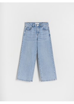 Reserved - Jeansy wide leg z wysokim stanem - niebieski ze sklepu Reserved w kategorii Spodnie dziewczęce - zdjęcie 171348970