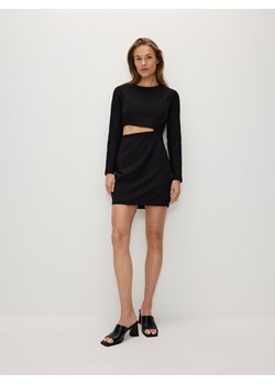 Reserved - Sukienka mini z wycięciem - czarny ze sklepu Reserved w kategorii Sukienki - zdjęcie 171348993