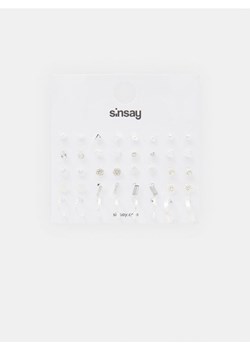 Sinsay - Kolczyki 20 pack - srebrny ze sklepu Sinsay w kategorii Kolczyki - zdjęcie 171349321