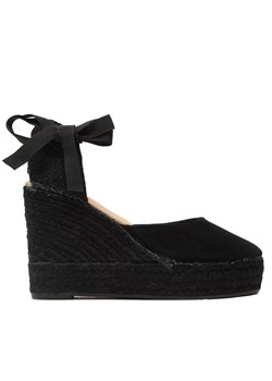 Espadryle Manebi Wedge Espadrilles R 2.2 WV Black On Tone ze sklepu eobuwie.pl w kategorii Espadryle damskie - zdjęcie 171349890