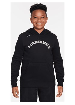 Dzianinowa bluza z kapturem dla dużych dzieci Nike NBA Golden State Warriors City Edition - Czerń ze sklepu Nike poland w kategorii Bluzy chłopięce - zdjęcie 171351992