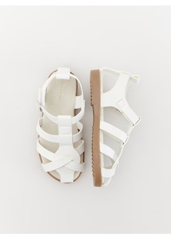 Reserved - Sandały z imitacji skóry - biały ze sklepu Reserved w kategorii Sandały dziecięce - zdjęcie 171353104