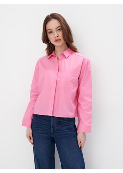 Mohito - Krótka różowa koszula - mocny różowy ze sklepu Mohito w kategorii Koszule damskie - zdjęcie 171355482