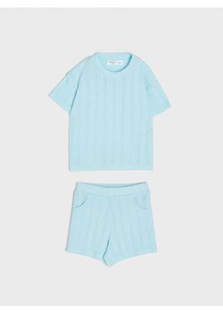 Sinsay - Komplet: koszulka i szorty - niebieski ze sklepu Sinsay w kategorii Komplety niemowlęce - zdjęcie 171356920