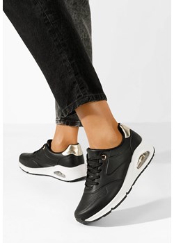 Czarne sneakersy na koturnie Amilia ze sklepu Zapatos w kategorii Buty sportowe damskie - zdjęcie 171357074