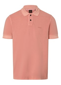 BOSS Orange Męska koszulka polo Mężczyźni Bawełna brudny róż jednolity ze sklepu vangraaf w kategorii T-shirty męskie - zdjęcie 171357160