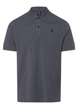G-Star RAW Męska koszulka polo Mężczyźni Bawełna blue stone jednolity ze sklepu vangraaf w kategorii T-shirty męskie - zdjęcie 171357164