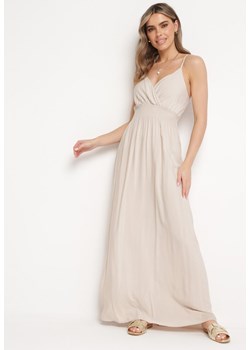 Jasnobeżowa Sukienka Cadole ze sklepu Born2be Odzież w kategorii Sukienki - zdjęcie 171359202