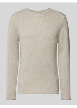 Sweter z dzianiny z efektem melanżu model ‘Lima Port’ ze sklepu Peek&Cloppenburg  w kategorii Swetry męskie - zdjęcie 171359430