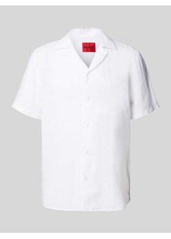 Koszula casualowa o kroju straight fit z lnu model ‘Ellino’ ze sklepu Peek&Cloppenburg  w kategorii Koszule męskie - zdjęcie 171364093