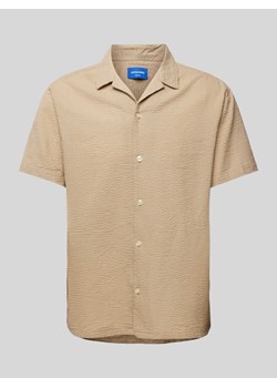 Koszula casualowa z listwą guzikową w kolorze beżowym ze sklepu Peek&Cloppenburg  w kategorii Koszule męskie - zdjęcie 171364134