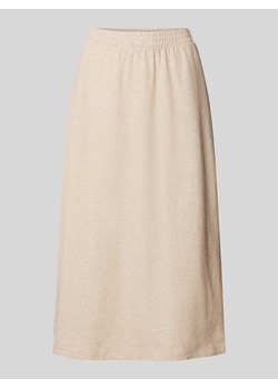 Spódnica lniana z elastycznym pasem model ‘Lava’ ze sklepu Peek&Cloppenburg  w kategorii Spódnice - zdjęcie 171364253