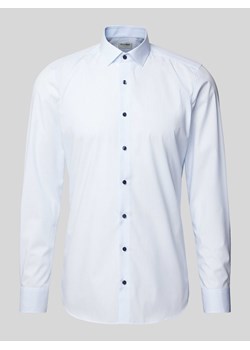 Koszula biznesowa o kroju body fit ze wzorem na całej powierzchni ze sklepu Peek&Cloppenburg  w kategorii Koszule męskie - zdjęcie 171364373