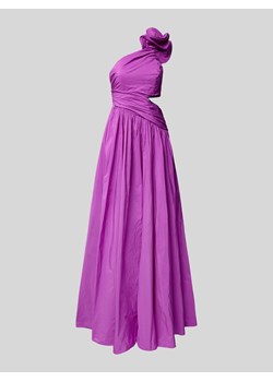 Sukienka wieczorowa z odkrytymi ramionami w jednolitym kolorze ze sklepu Peek&Cloppenburg  w kategorii Sukienki - zdjęcie 171364403