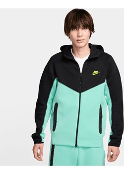 Męska bluza z kapturem i zamkiem na całej długości Nike Sportswear Tech Fleece Windrunner - Zieleń ze sklepu Nike poland w kategorii Bluzy męskie - zdjęcie 171364854