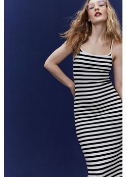 H & M - Sukienka maxi w prążki - Biały ze sklepu H&M w kategorii Sukienki - zdjęcie 171364990