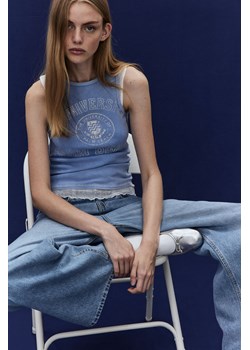 H & M - Koszulka w prążki - Niebieski ze sklepu H&M w kategorii Bluzki damskie - zdjęcie 171365011