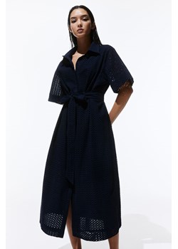 H & M - Szmizjerka z haftem angielskim - Niebieski ze sklepu H&M w kategorii Sukienki - zdjęcie 171365042