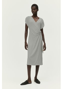 H & M - Kopertowa sukienka z dżerseju - Czarny ze sklepu H&M w kategorii Sukienki - zdjęcie 171365050