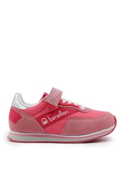 Benetton Sneakersy w kolorze różowo-srebrnym ze sklepu Limango Polska w kategorii Buty sportowe dziecięce - zdjęcie 171366400