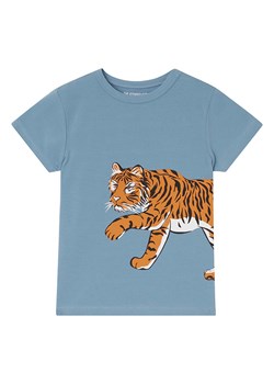 THE STRIPED CAT Koszulka w kolorze niebiesko-jasnobrązowym ze sklepu Limango Polska w kategorii T-shirty chłopięce - zdjęcie 171366631