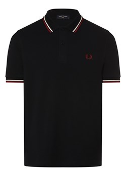 Fred Perry Męska koszulka polo Mężczyźni Bawełna granatowy jednolity ze sklepu vangraaf w kategorii T-shirty męskie - zdjęcie 171368120