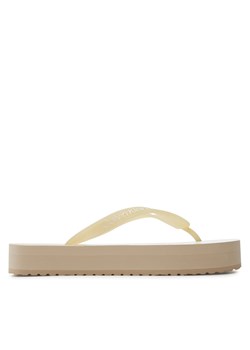 Japonki Calvin Klein Jeans Beach Sandal Flatform Monologo YW0YW01617 Eggshell/White 01N ze sklepu eobuwie.pl w kategorii Klapki damskie - zdjęcie 171368503