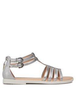 Sandały Geox J Sandal Karly Girl J7235D 0QDAJ C1007 D Srebrny ze sklepu eobuwie.pl w kategorii Sandały dziecięce - zdjęcie 171369681