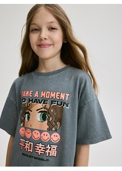 Reserved - T-shirt SmileyWorld® - lawendowy ze sklepu Reserved w kategorii Bluzki dziewczęce - zdjęcie 171373034