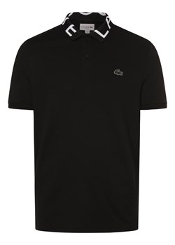 Lacoste Męska koszulka polo Mężczyźni czarny jednolity ze sklepu vangraaf w kategorii T-shirty męskie - zdjęcie 171374204