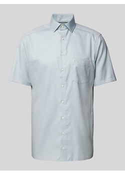 Koszula biznesowa o kroju modern fit z kieszenią na piersi model ‘Bergamo’ ze sklepu Peek&Cloppenburg  w kategorii Koszule męskie - zdjęcie 171375203