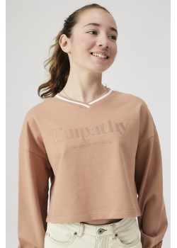 Bluza dresowa brązowa - Empathy - Lincoln&Sharks ze sklepu 5.10.15 w kategorii Bluzy dziewczęce - zdjęcie 171375400