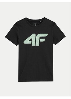 4F T-Shirt 4FJWSS24TTSHM1115 Czarny Regular Fit ze sklepu MODIVO w kategorii T-shirty chłopięce - zdjęcie 171376784