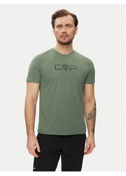 CMP Koszulka techniczna 39T7117P Zielony Regular Fit ze sklepu MODIVO w kategorii T-shirty męskie - zdjęcie 171376832