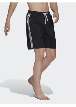 adidas Szorty kąpielowe 3-Stripes CLX HT4358 Czarny Regular Fit ze sklepu MODIVO w kategorii Kąpielówki - zdjęcie 171376904