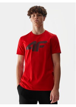 4F T-Shirt 4FWSS24TTSHM1155 Bordowy Regular Fit ze sklepu MODIVO w kategorii T-shirty męskie - zdjęcie 171377003