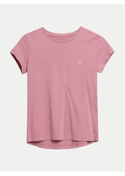4F T-Shirt 4FJWSS24TTSHF1110 Różowy Regular Fit ze sklepu MODIVO w kategorii Bluzki dziewczęce - zdjęcie 171377011