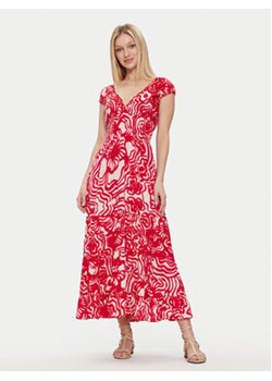 Iconique Sukienka letnia Shirley IC24-116 Czerwony Regular Fit ze sklepu MODIVO w kategorii Sukienki - zdjęcie 171377453