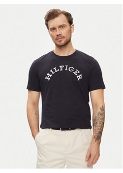 Tommy Hilfiger T-Shirt Arched MW0MW34432 Granatowy Regular Fit ze sklepu MODIVO w kategorii T-shirty męskie - zdjęcie 171377523