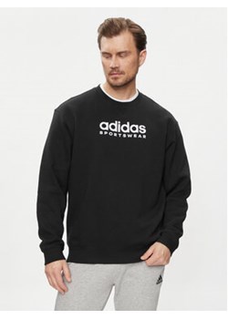 adidas Bluza All SZN Fleece Graphic Sweatshirt IC9824 Czarny Loose Fit ze sklepu MODIVO w kategorii Bluzy męskie - zdjęcie 171377724