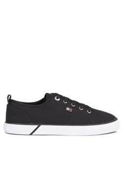 Tommy Hilfiger Tenisówki Vulc Canvas Sneaker FW0FW08063 Czarny ze sklepu MODIVO w kategorii Trampki damskie - zdjęcie 171377970