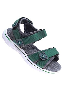 Lekkie szaro zielone sandały chłopięce /A9-2 16038 T187/ ze sklepu Pantofelek24.pl w kategorii Sandały dziecięce - zdjęcie 171379093